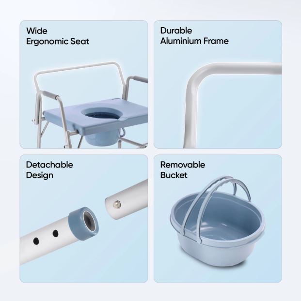 Frido Heavy Duty Commode Chair