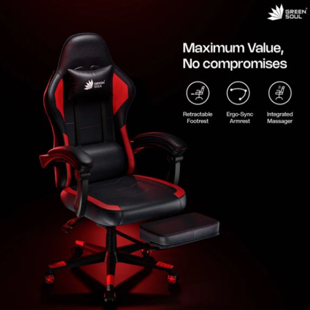 Green Soul Blade Ergonomic Gaming Chair Multi-Functional Computer Chair