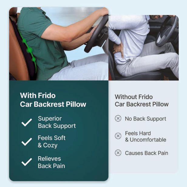 Frido Ultimate Car Backrest Cushion
