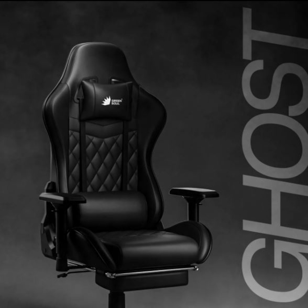 Green Soul Ghost Gaming Chair With Integrated Footrest