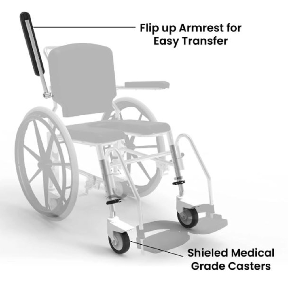 Prime SSS100 | Self Propelled Shower Commode Wheelchair