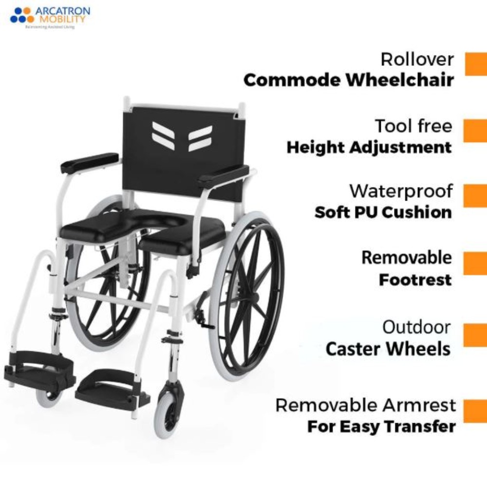 Prime FPS005 | Self Propelled Shower Commode Wheelchair