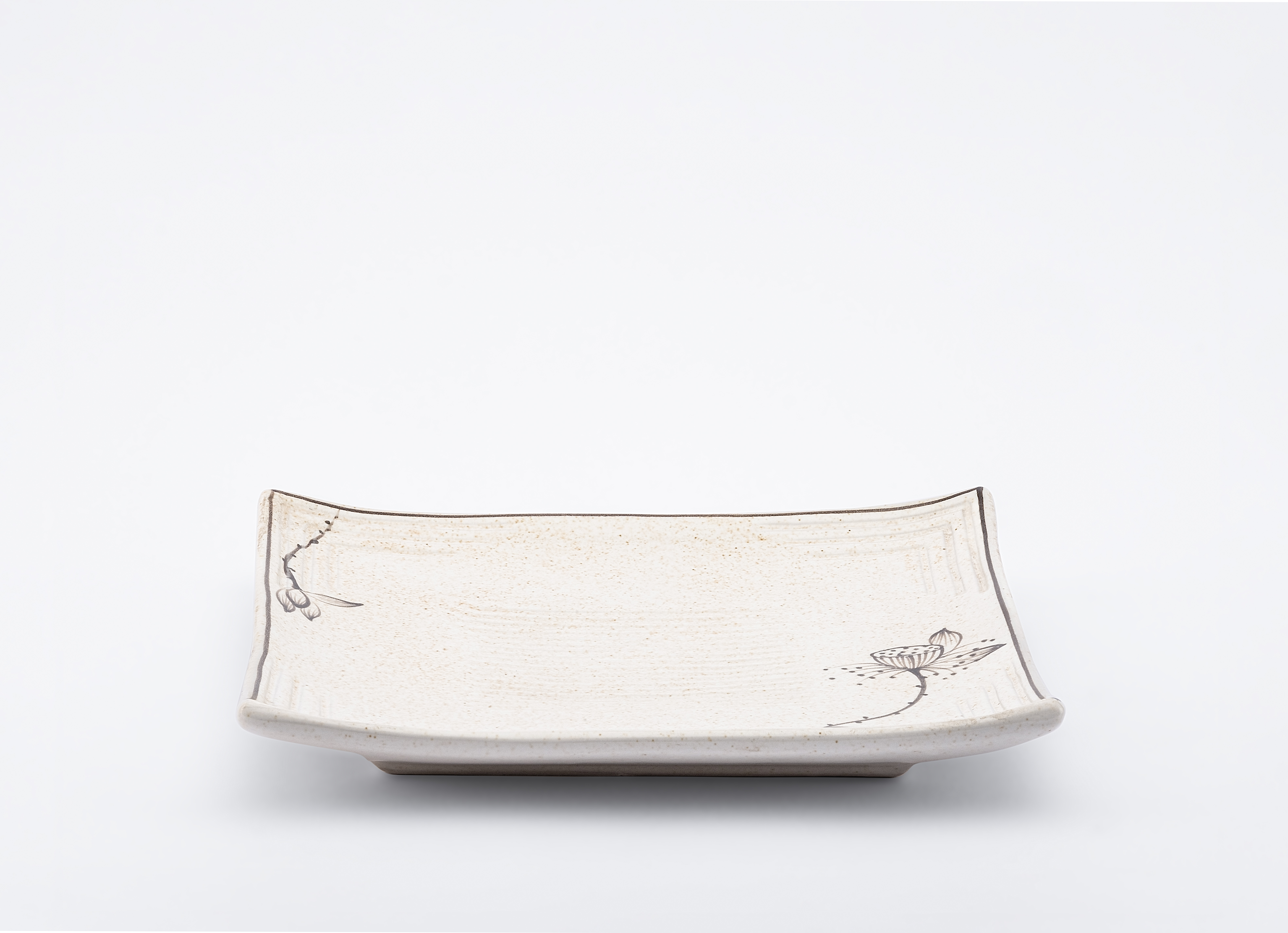 Striped Square Tray