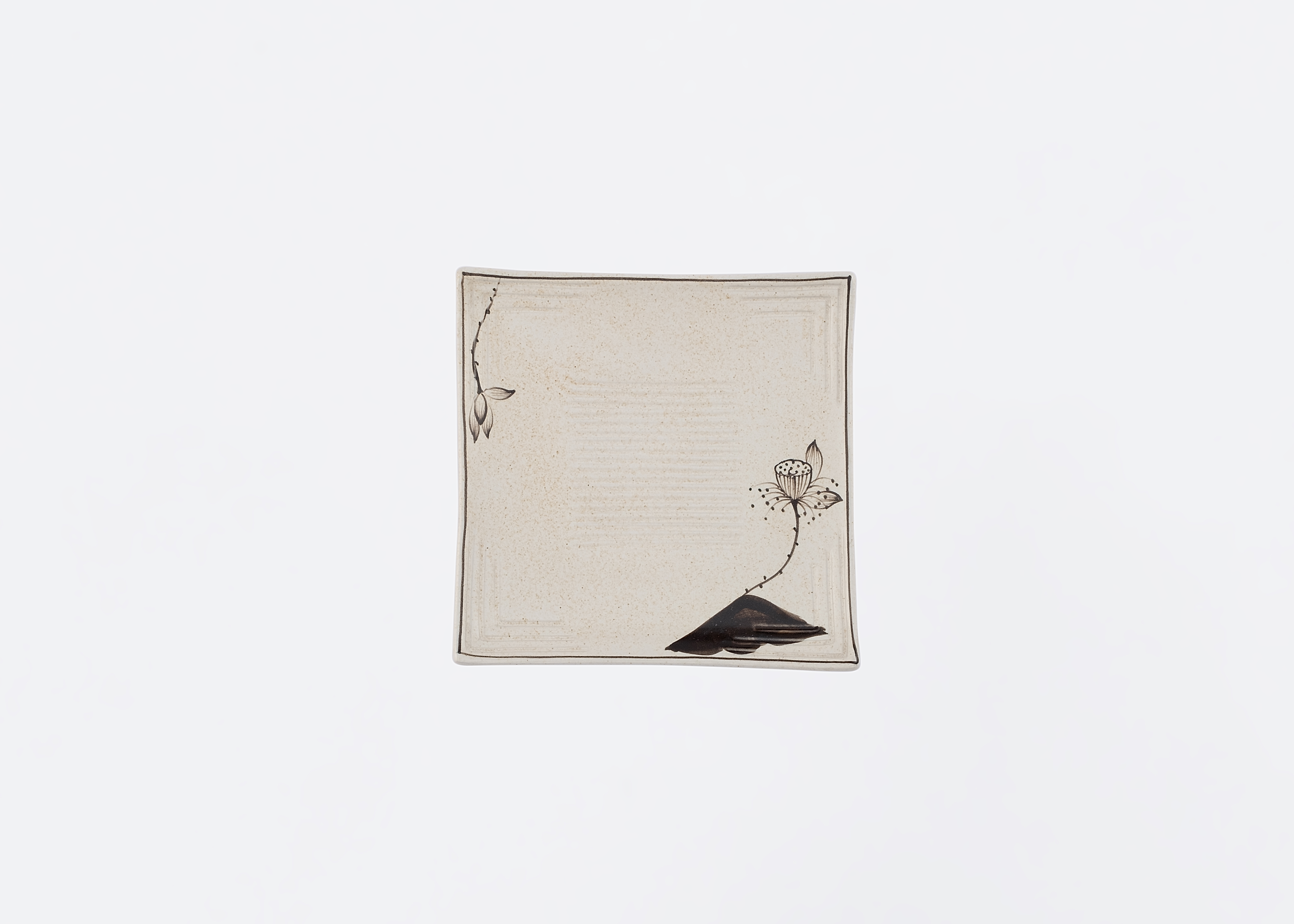 Striped Square Tray
