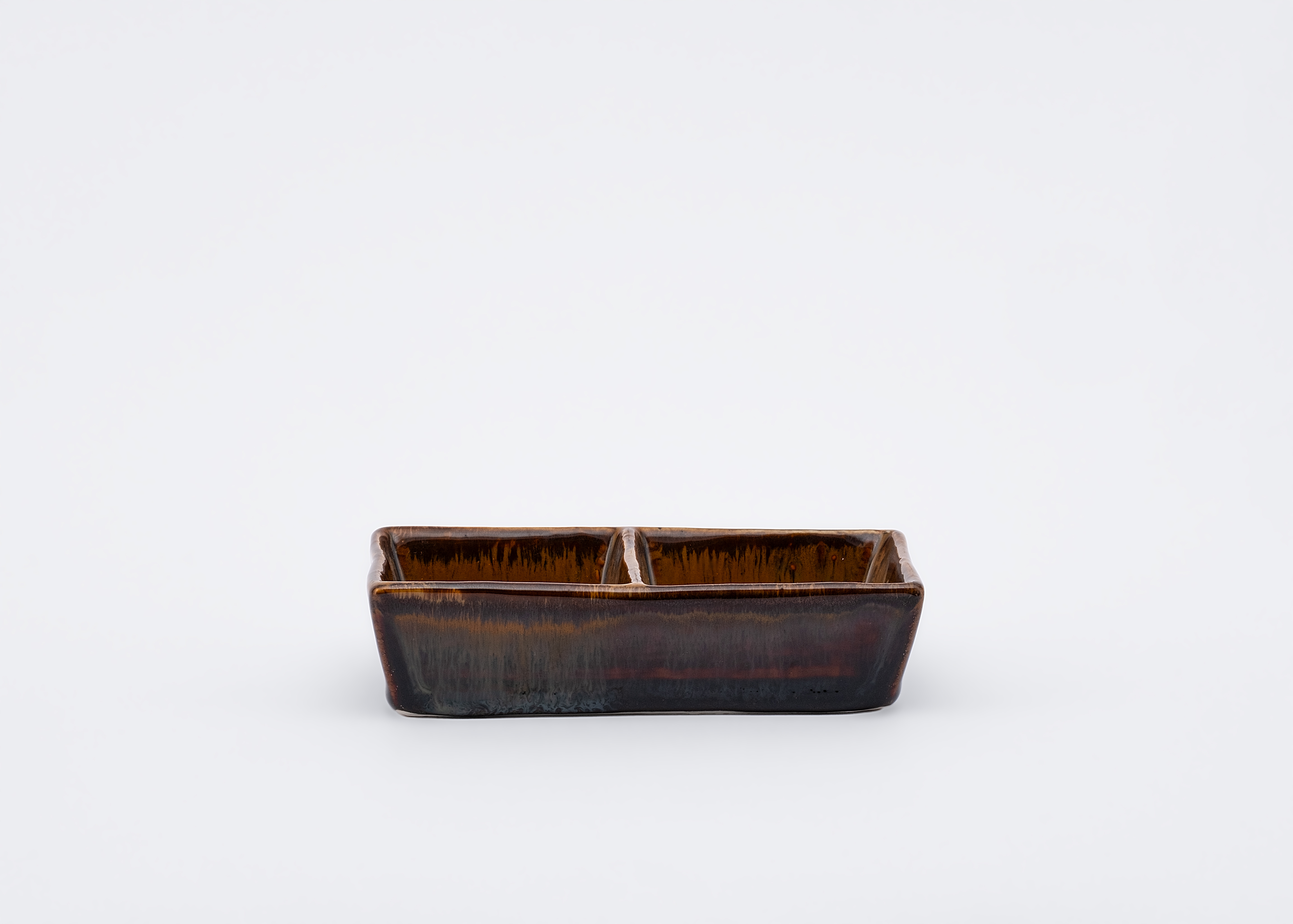 Double-Compartment Rectangular Salt Dish