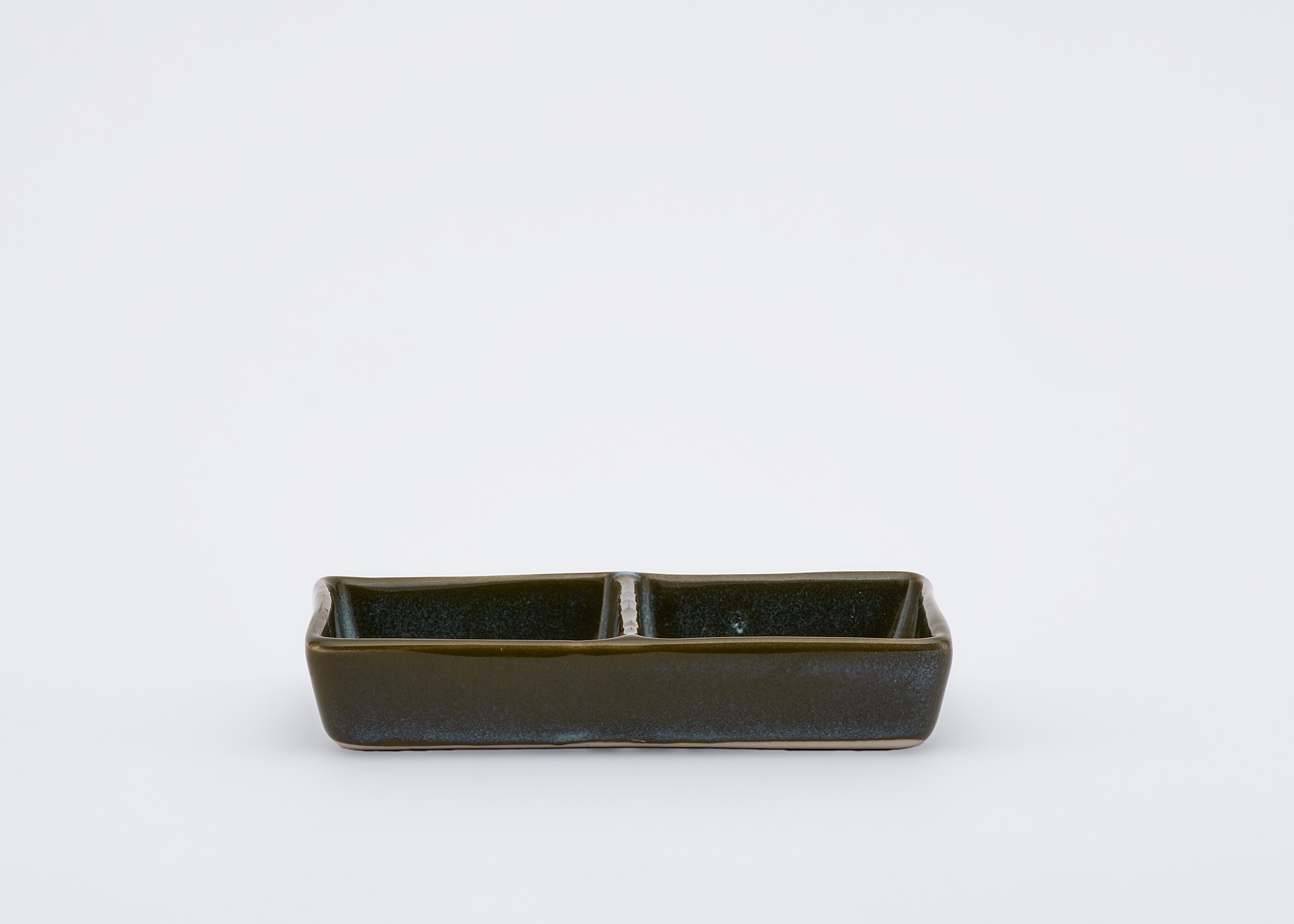 Double-Compartment Rectangular Salt Dish