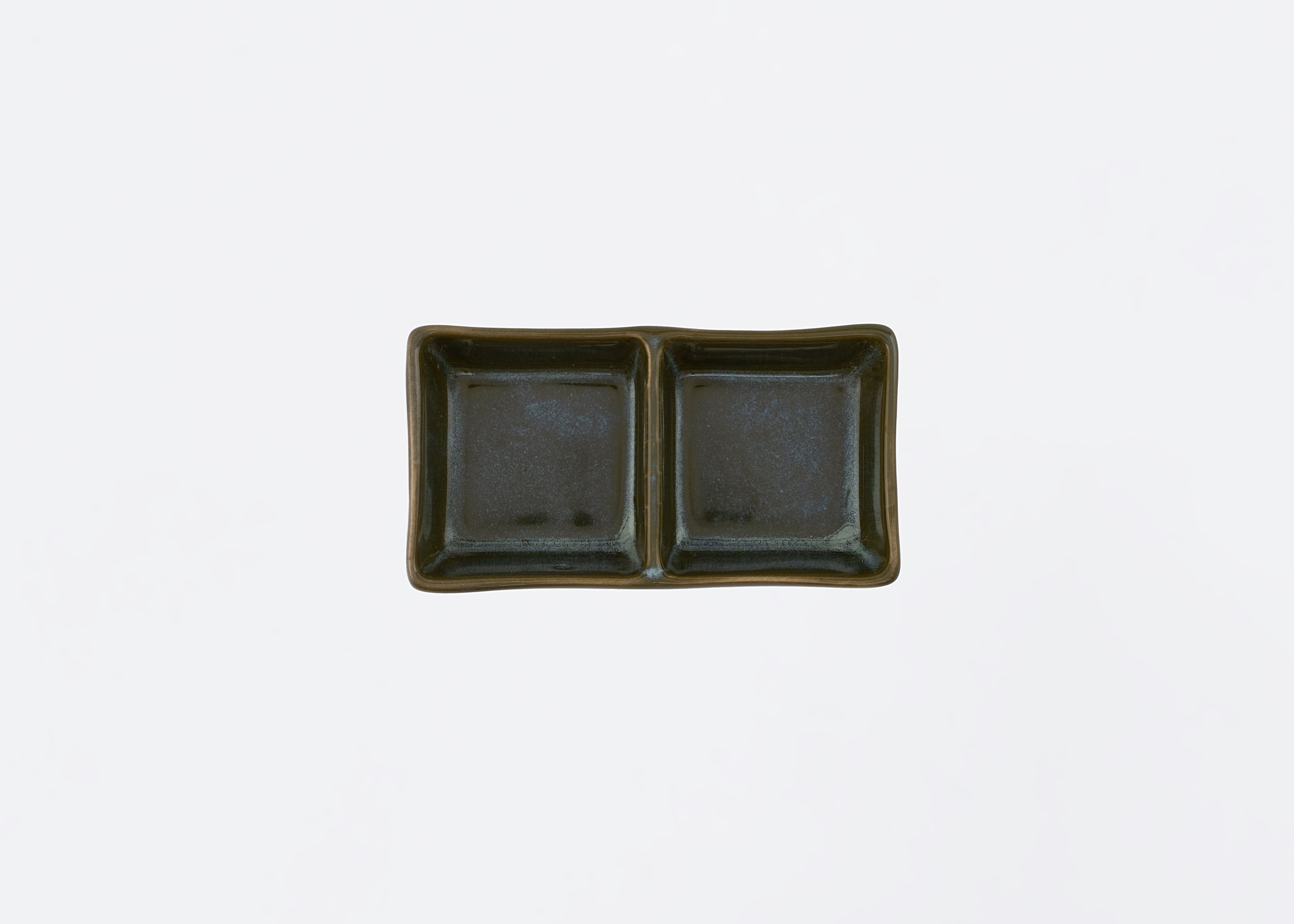 Double-Compartment Rectangular Salt Dish