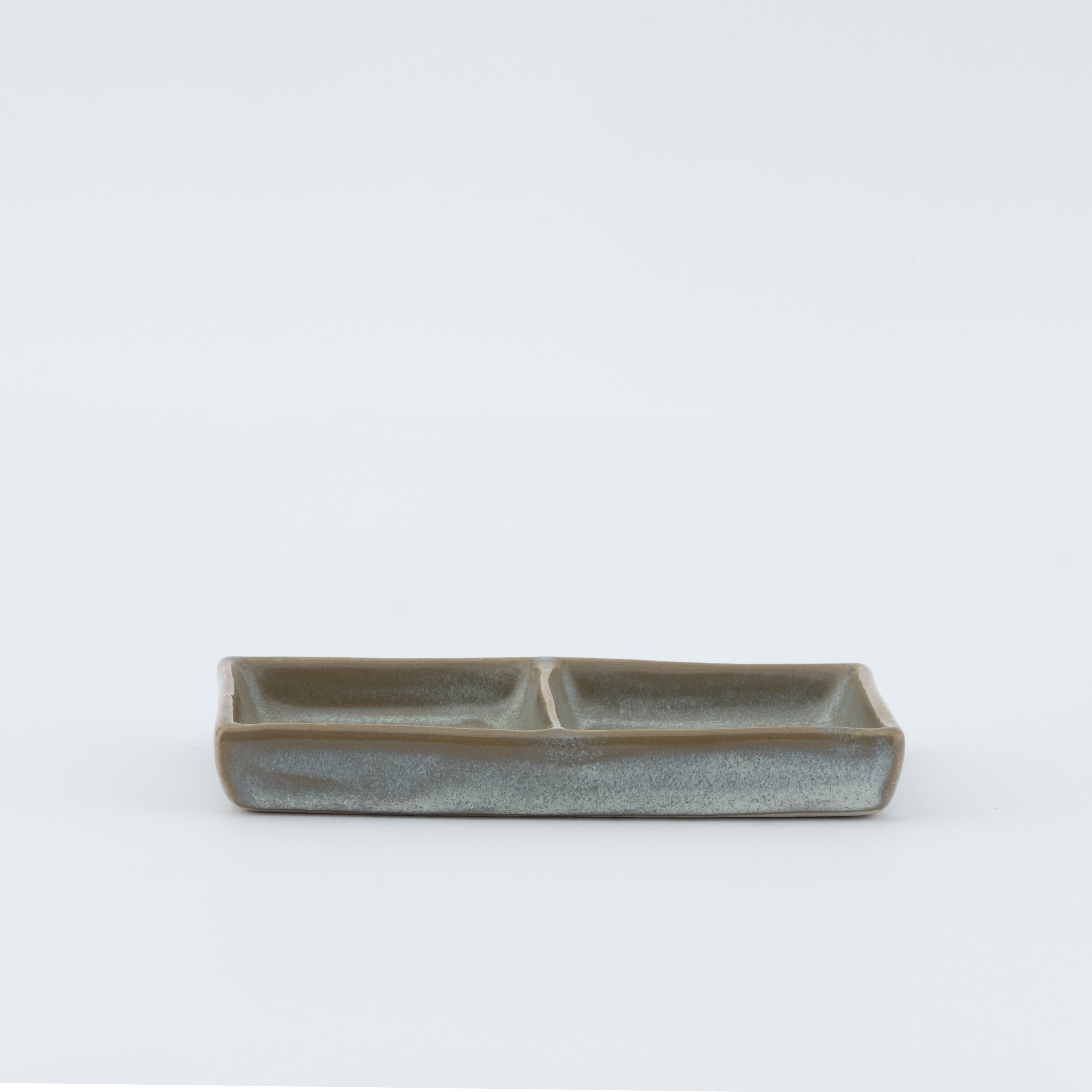 Small Double-Compartment Rectangular Salt Dish