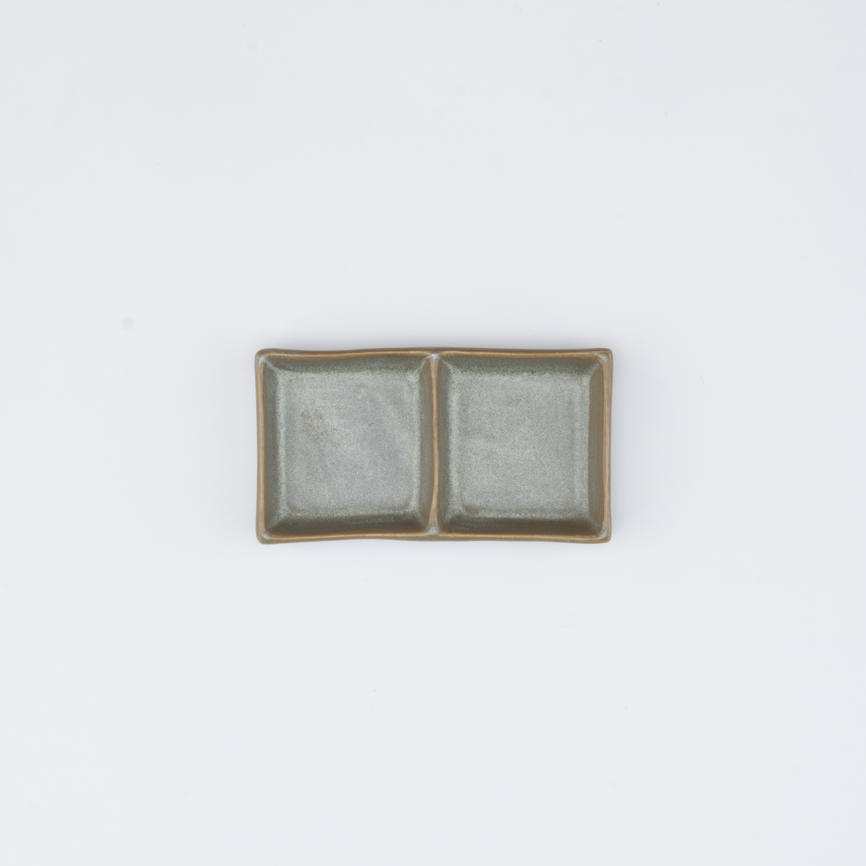 Small Double-Compartment Rectangular Salt Dish
