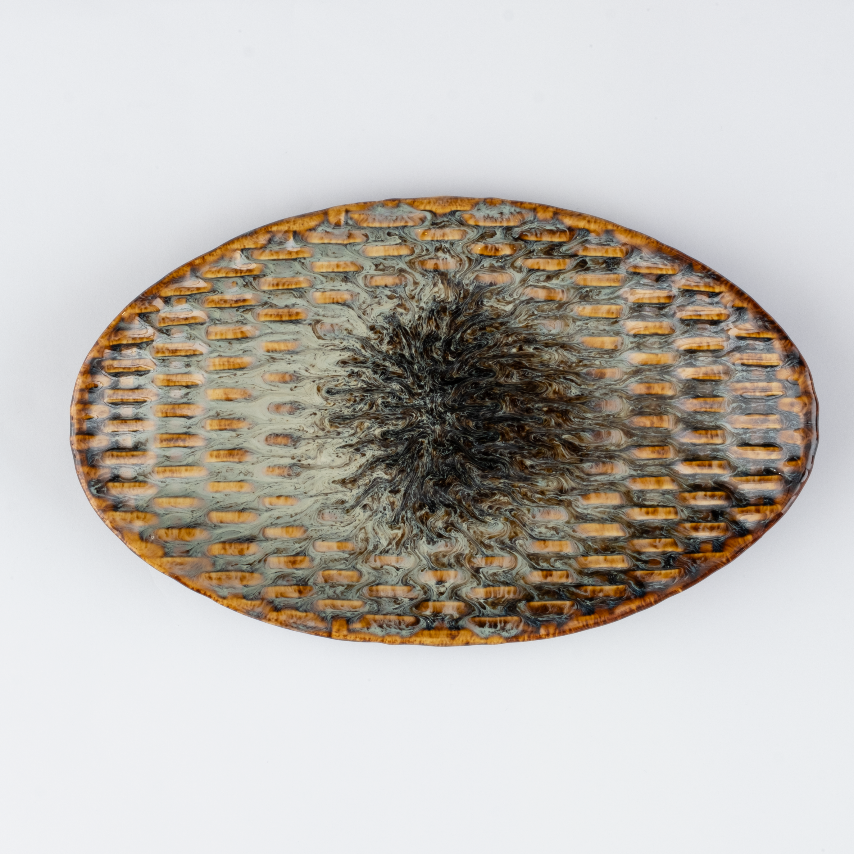 Textured Oval Tray