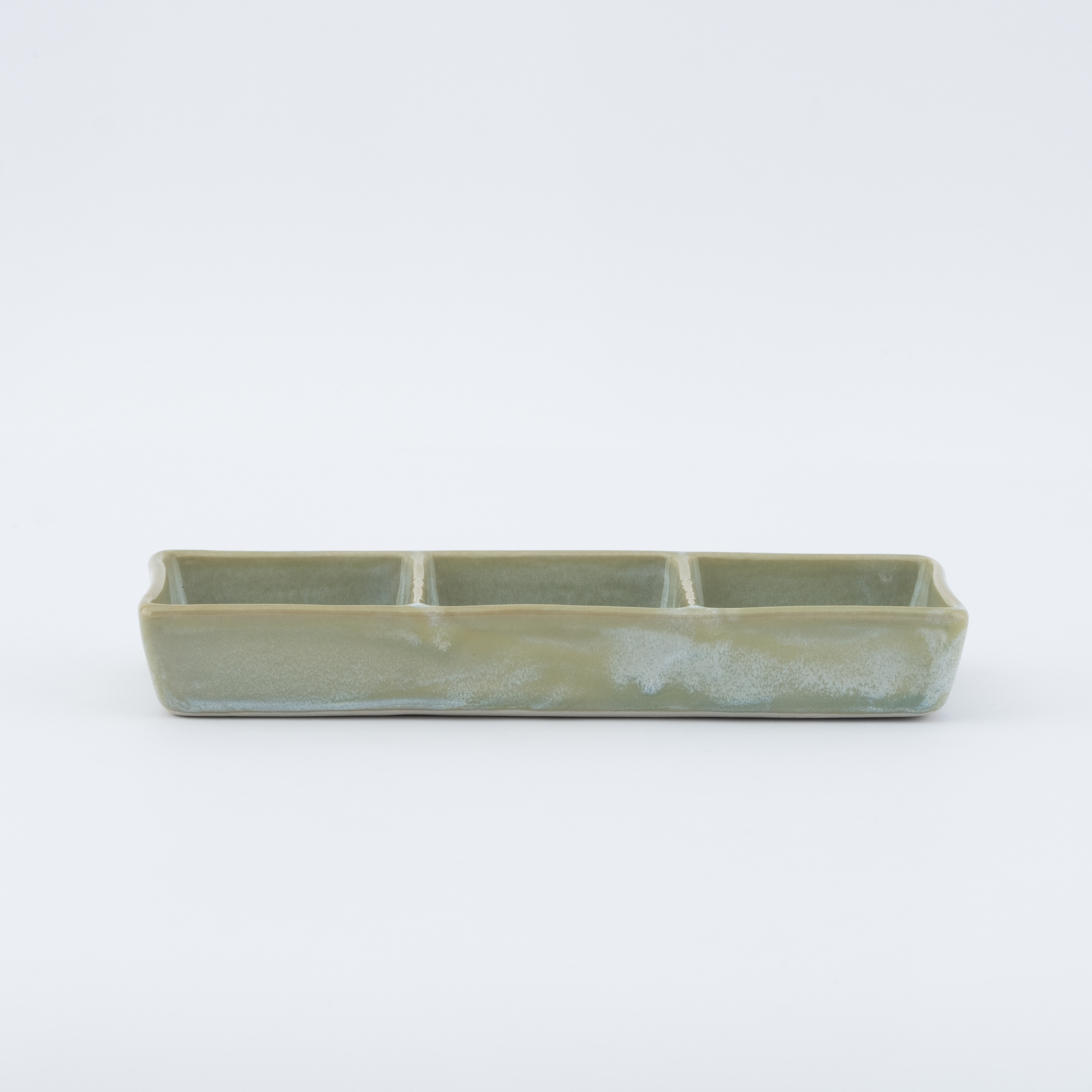 3-Compartment Rectangular Salt Dish