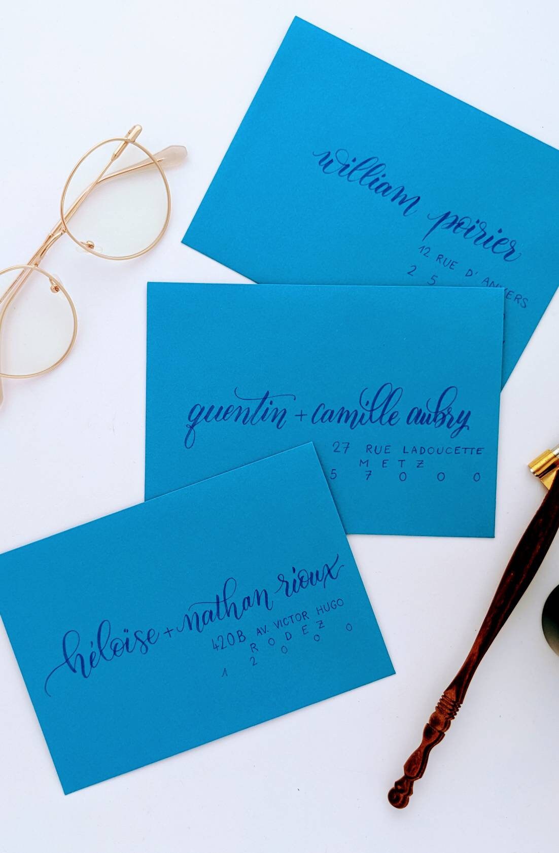 Invitation calligraphie moderne