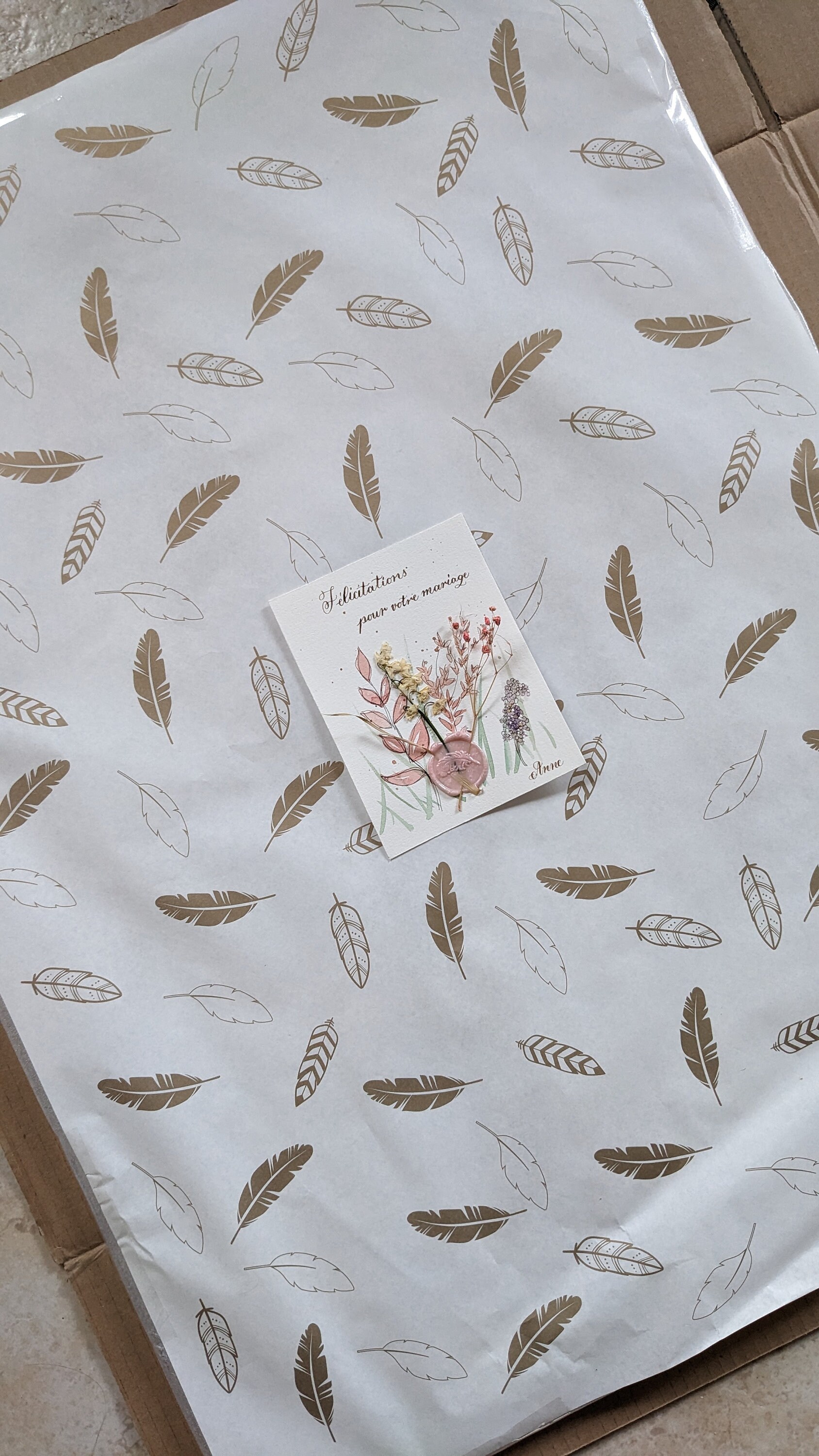 Plan de table manuscrit