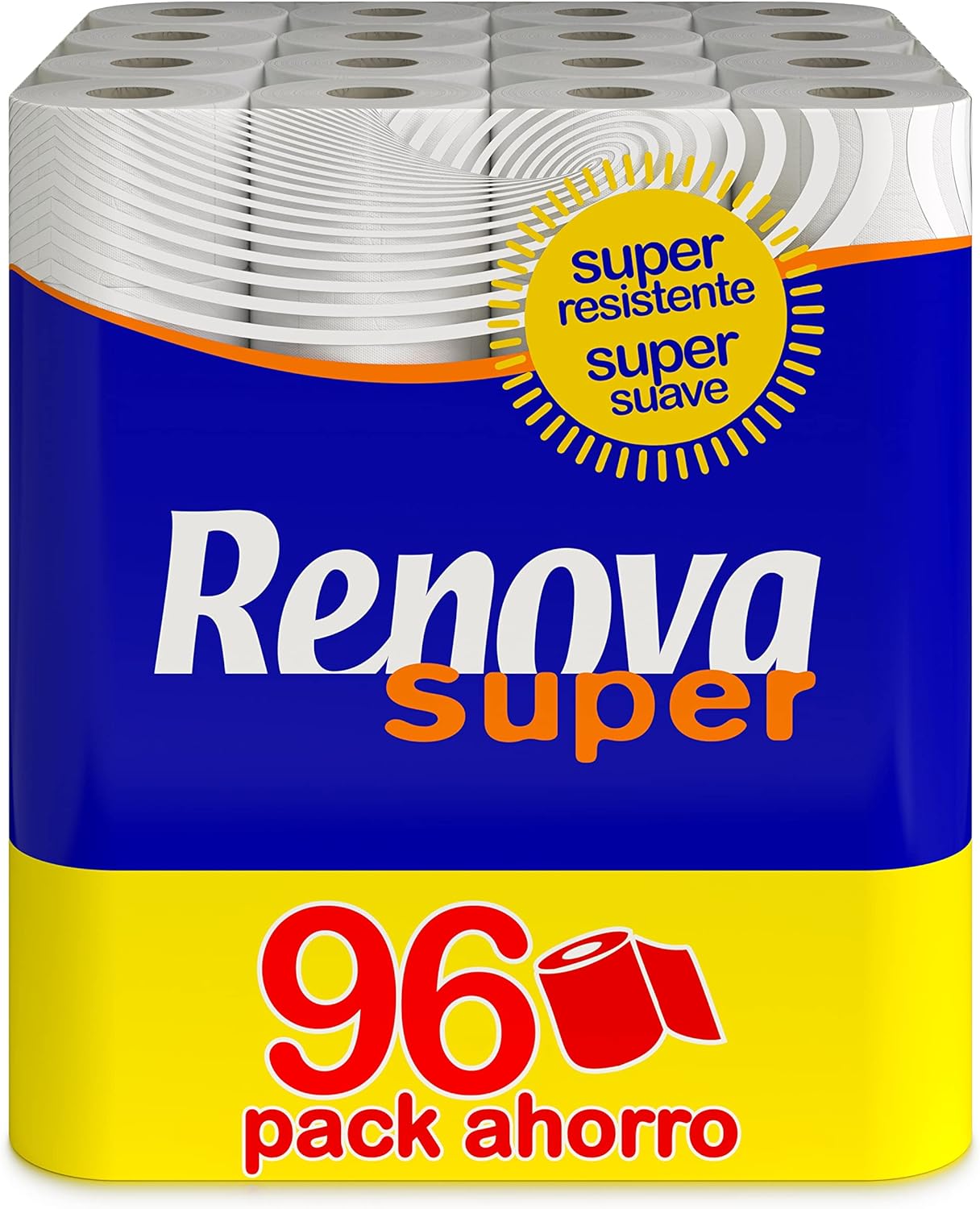 Papel Higiénico Renova Super Económico | Pack de 96 Rollos para Emergencias - Ahorro y Calidad para Toda la Familia