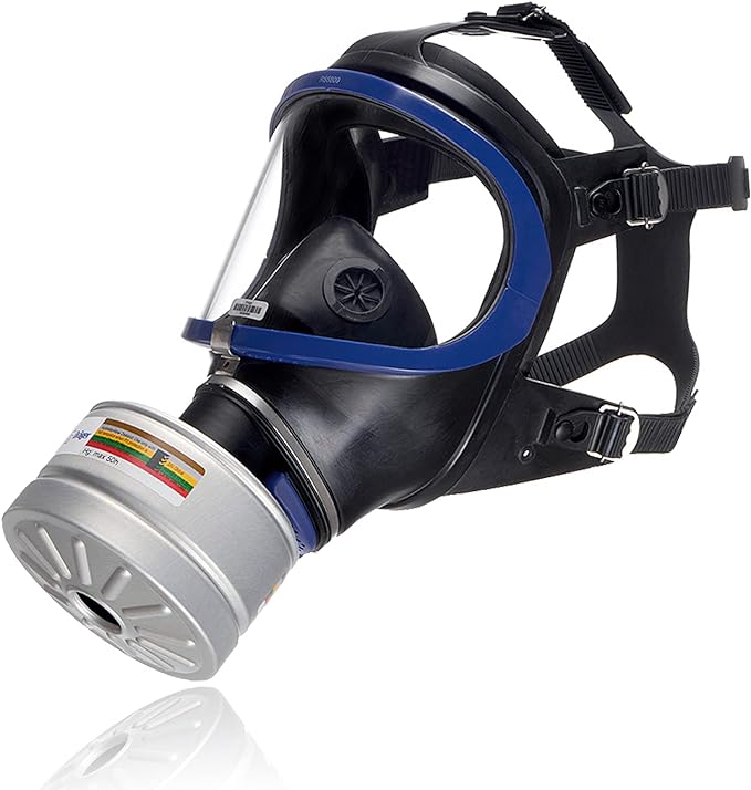 Máscara de gas facial completa con filtro A2B2E2K2 HG P3 R D de rosca Rd40