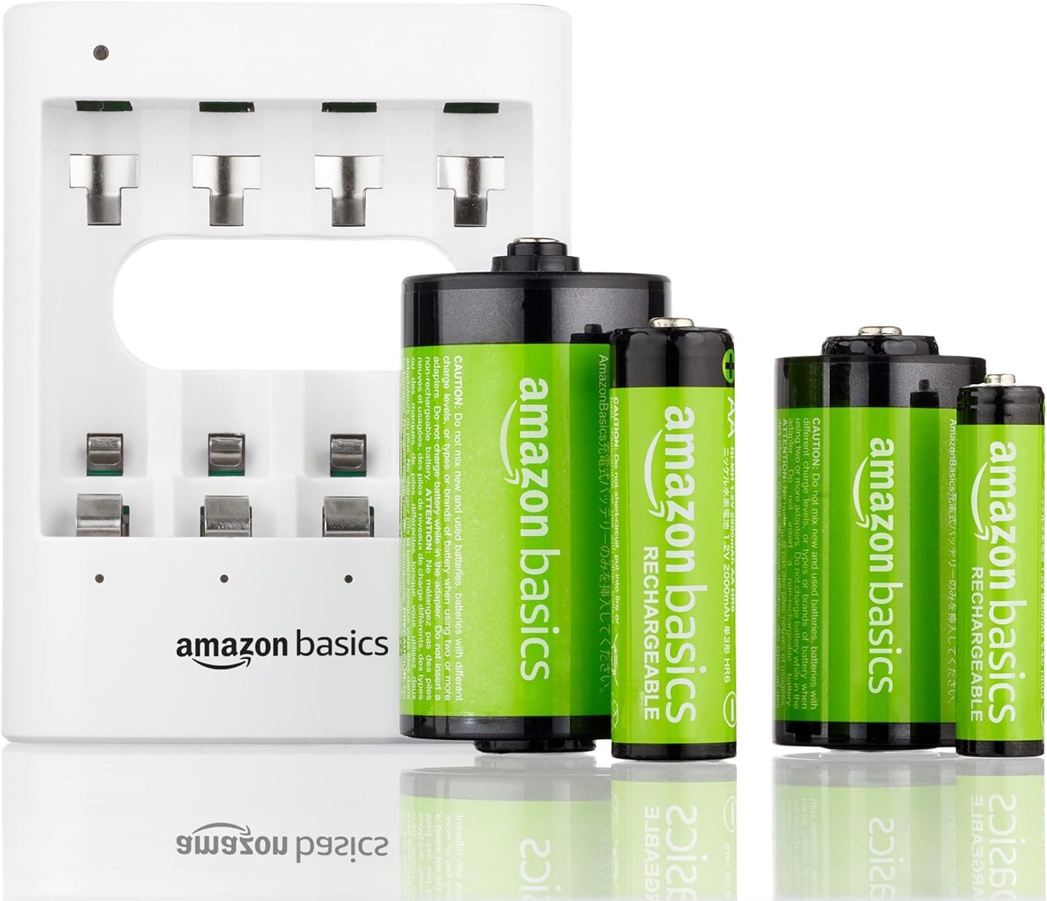 Pack de 24 Pilas AA Recargables de 2000 mAh Amazon Basics: Energía Confiable y Sostenible para Todos Tus Dispositivos