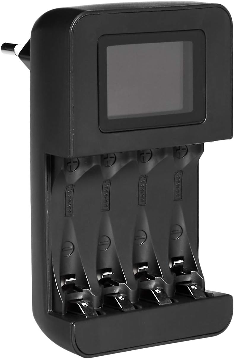 Cargador Universal de Pilas con Pantalla LCD Amazon Basics: Eficiencia y Seguridad para Tus Dispositivos
