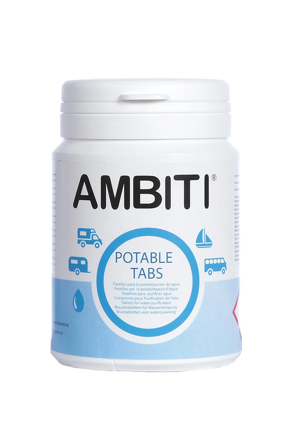 Ambiti-Potable Tabs: Pastillas Potabilizadoras para Agua Segura y Pura en Cualquier Lugar