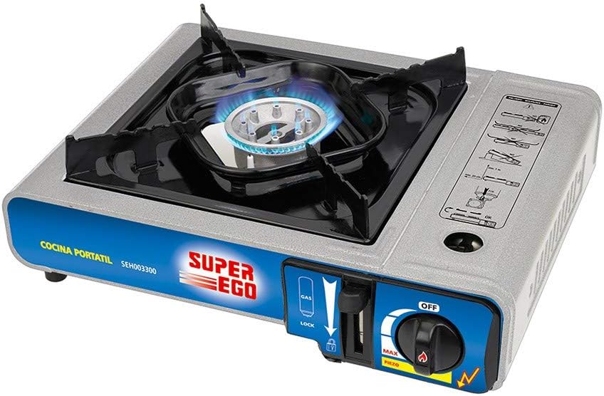 Cocina Portátil SUPER EGO SEH003300: Potencia y Comodidad para Camping y Actividades al Aire Libre