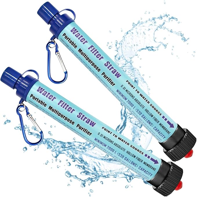 DeFe Filtro de Agua 2000L: Purificador Portátil de Alta Eficiencia para Excursionismo y Emergencias