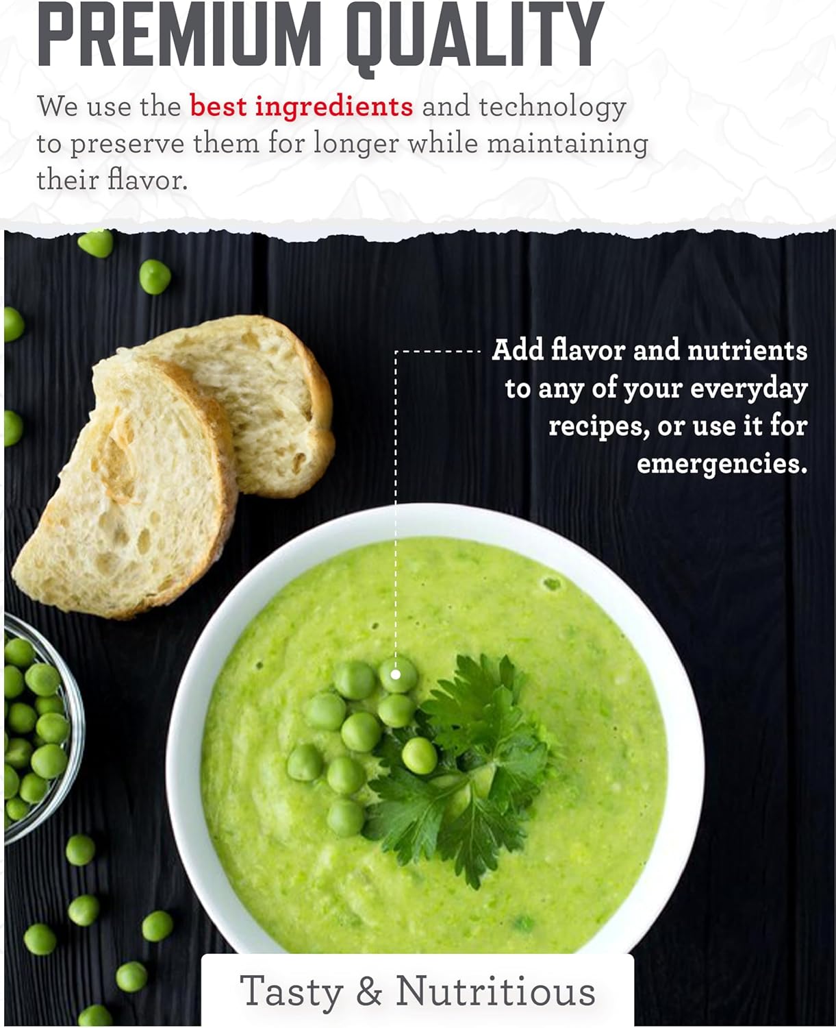 READYWISE Verduras Liofilizadas - 72 Porciones en Kit de 3 Cajas | Alimentos MRE para Emergencias, Huracanes, y Senderismo