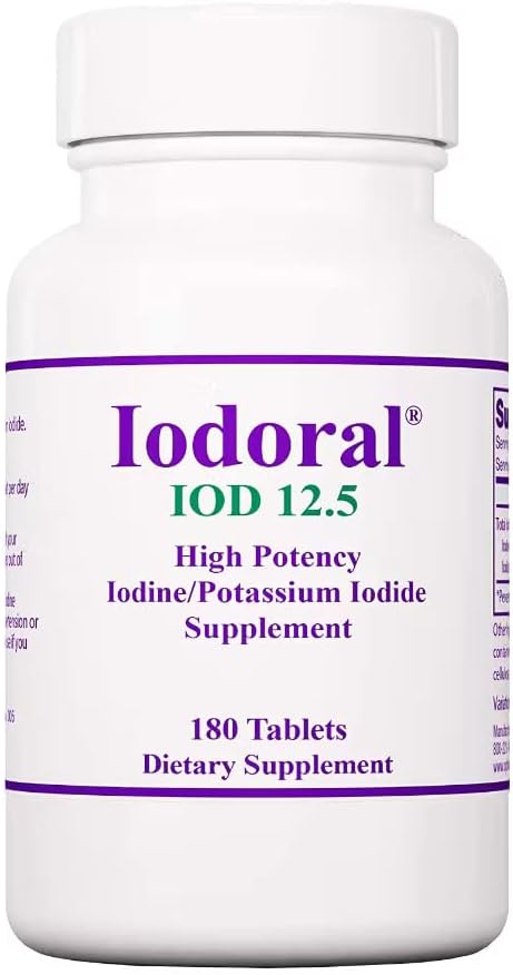 Optimox Iodoral 12,5mg - 180 Comprimidos Veganos | Yodo y Yoduro