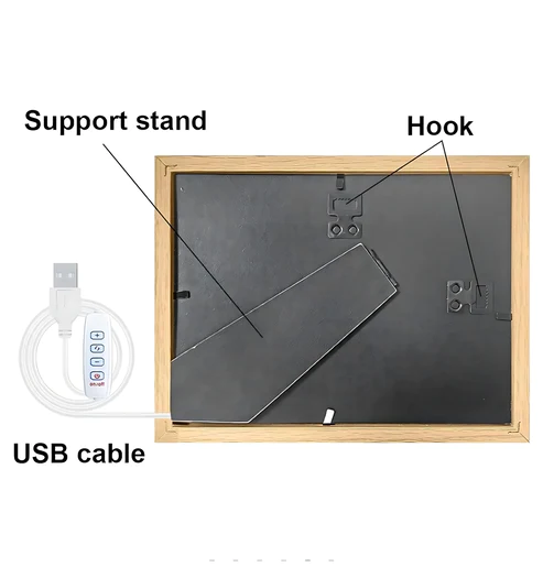 Blossom Your Space: Red Roses Vase LED Drawing for Walls and Desks - Illuminate Your Decor with Window Views!