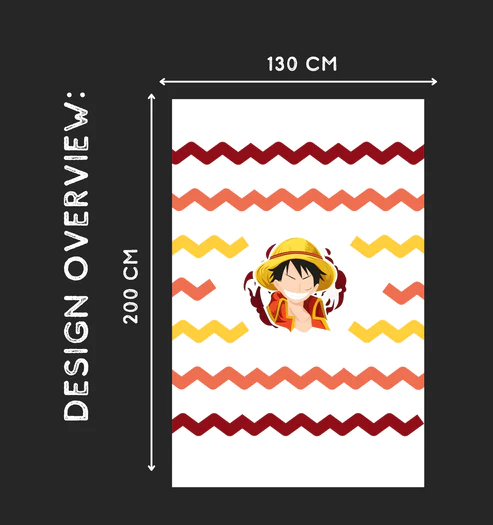 Luffy Single  Blanket - Fleece