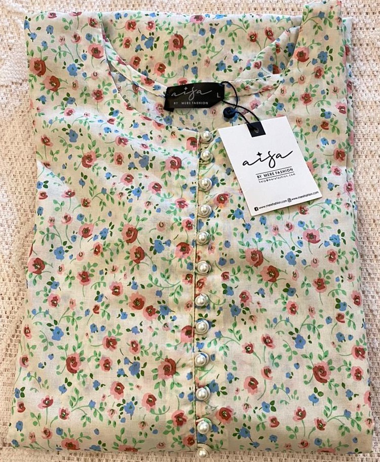 Off white floral print shirt Ipc WR-023