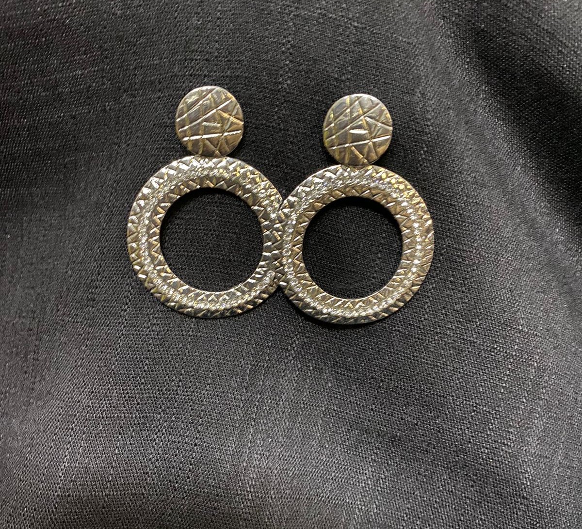 Silver hoops earring ER-30