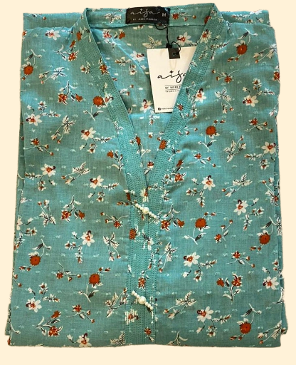 Green printed lawn shirt 1 pc WS-8A