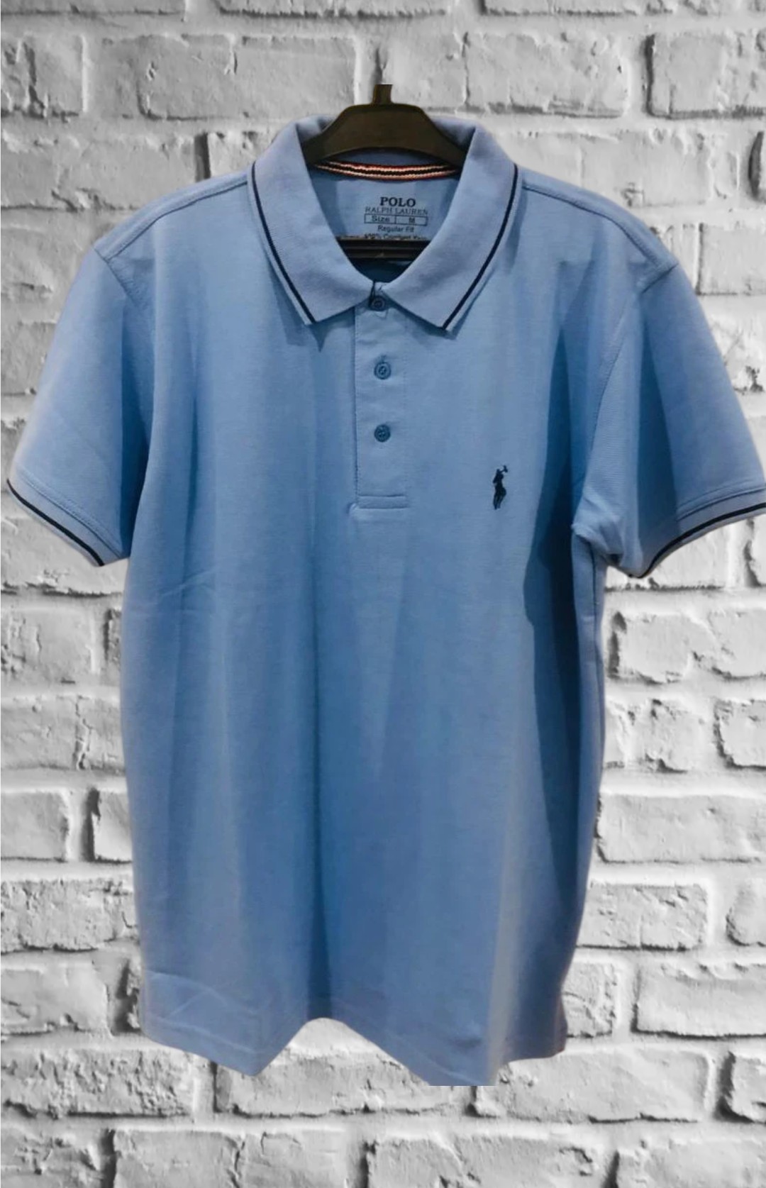 Sky Blue Polo shirt with emb logo MT-15