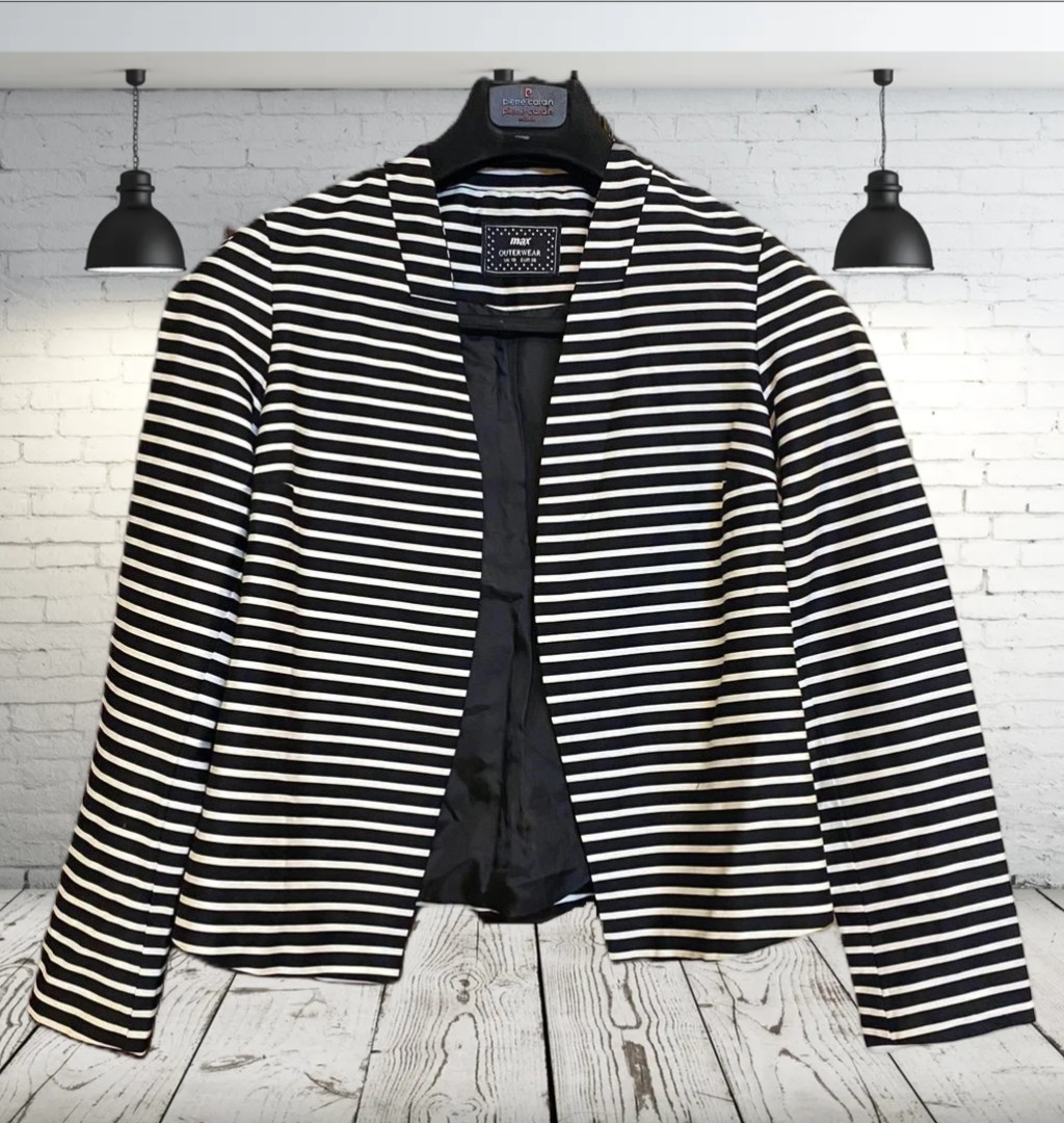 Blazer, Single Breasted, BLACK & WHITE (Blazer Only) WB-2
