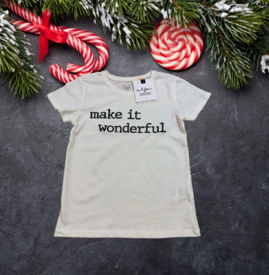 White T-Shirt with Inspiring Print GT-29