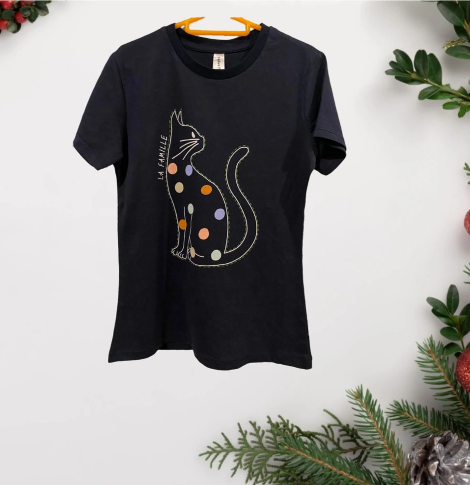 Black Cat Graphic T-Shirt GT-14