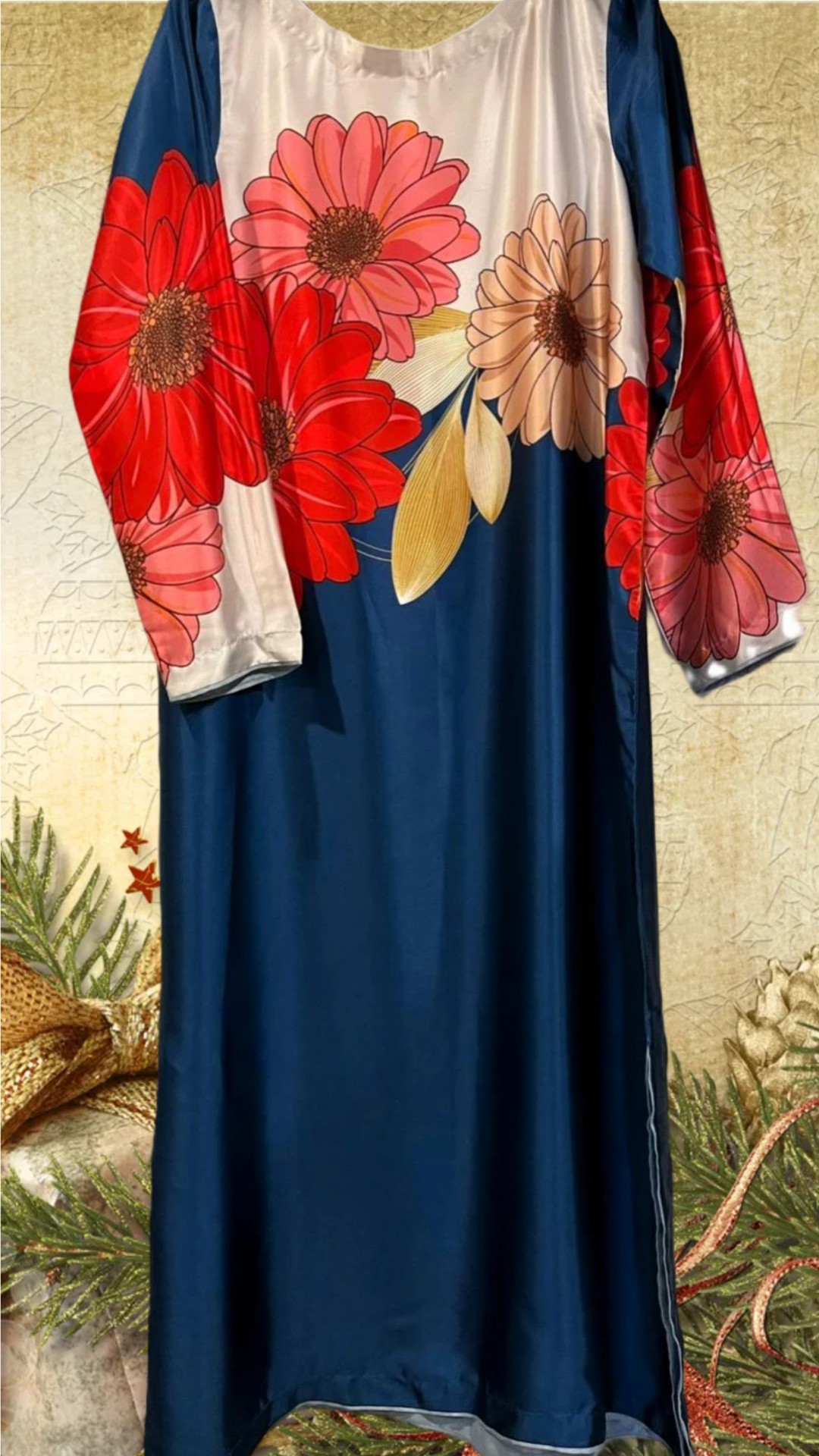 Floral Long Shirt 1 pc WS-4