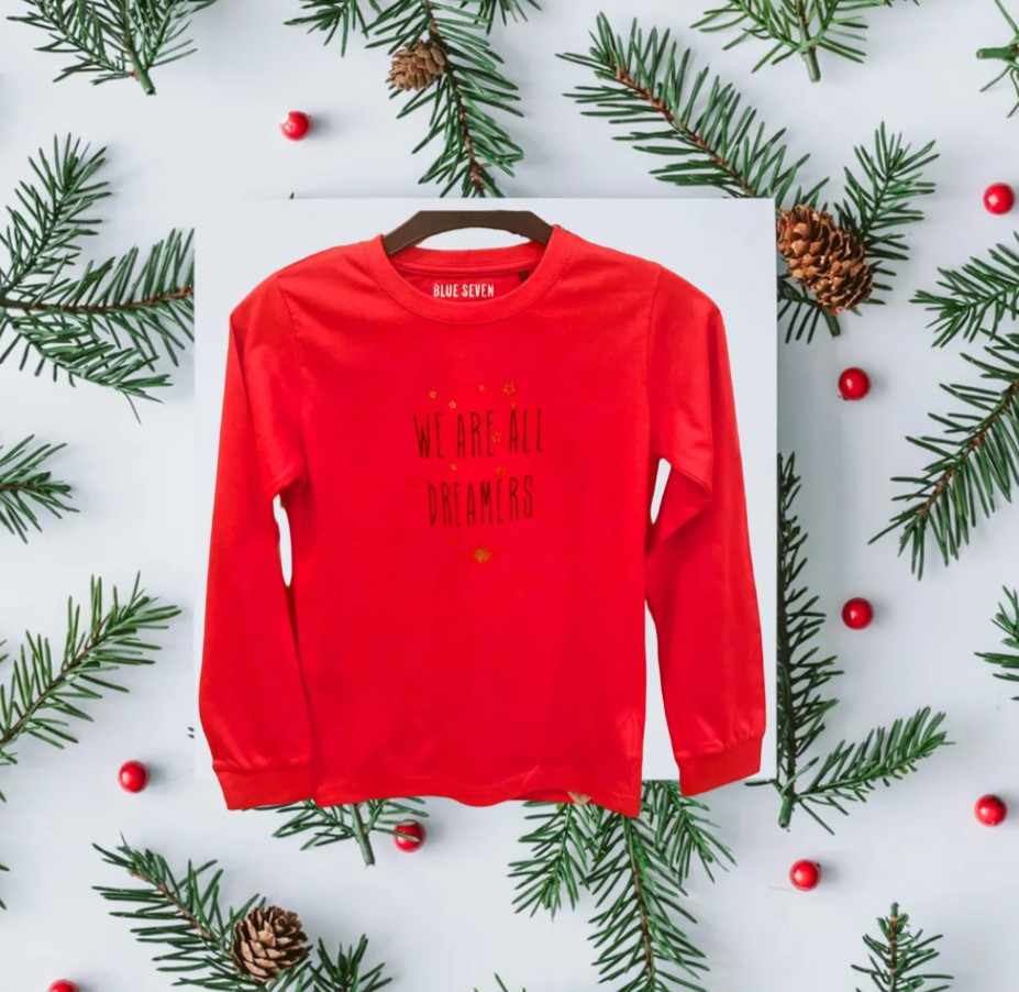 Red Long-Sleeve Sweat Shirt GT-31