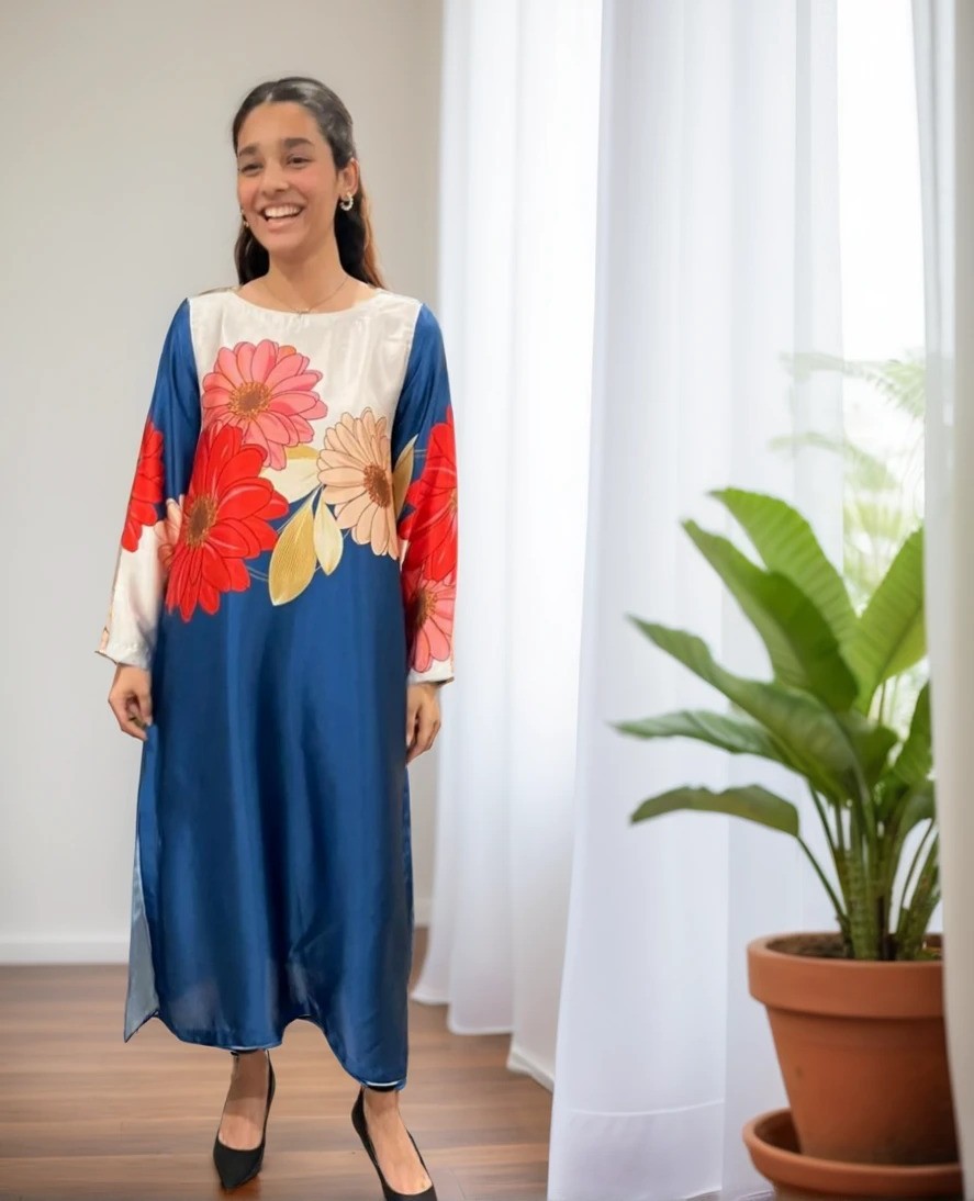 Floral Long Shirt 1 pc WS-4