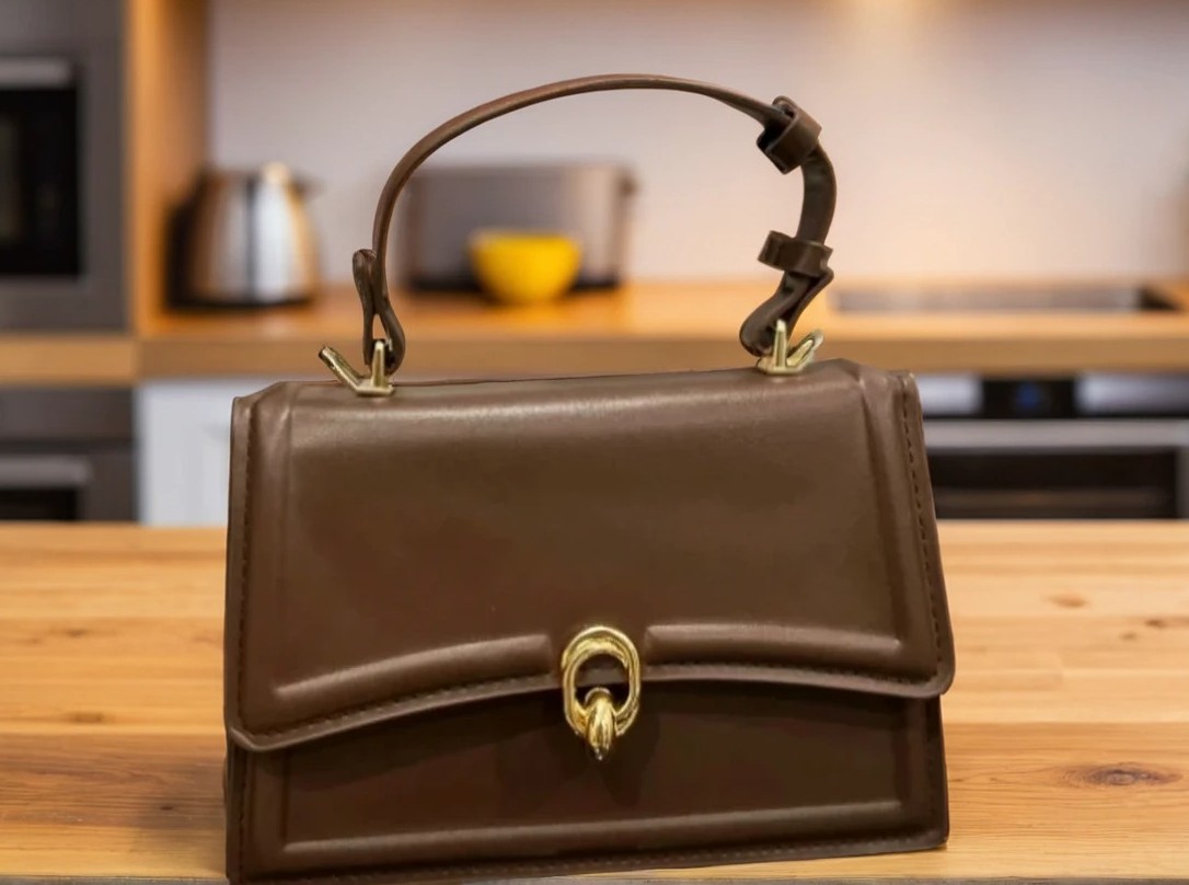 Brown Leather Handbag AB-8
