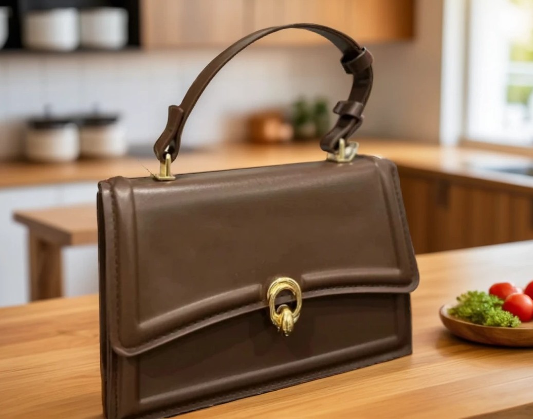 Brown Leather Handbag AB-8