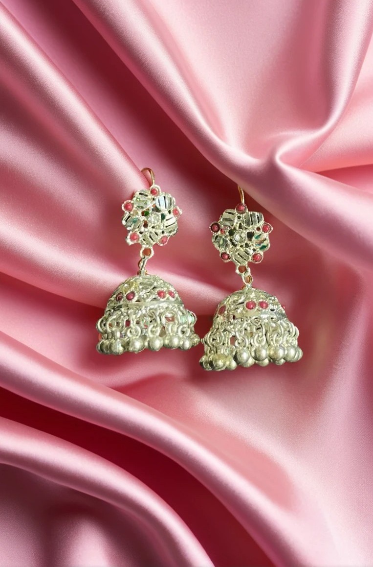 Silver Jhumka Earrings JHK-4