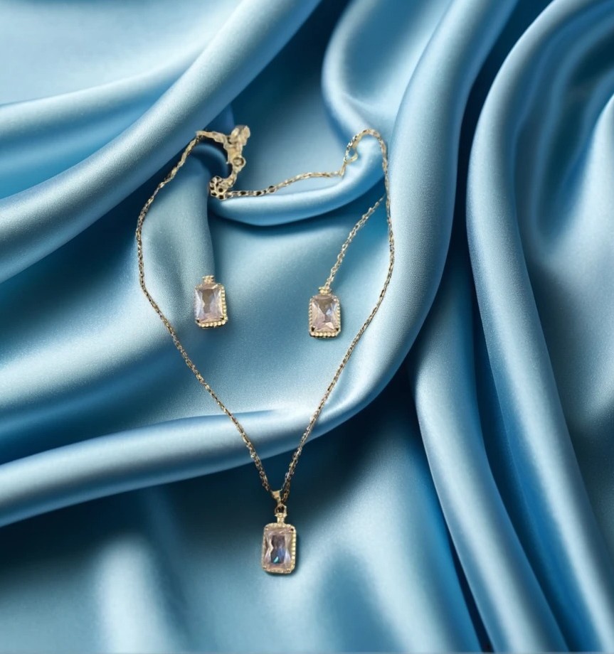 Silver Necklace and Earring Set NL-5