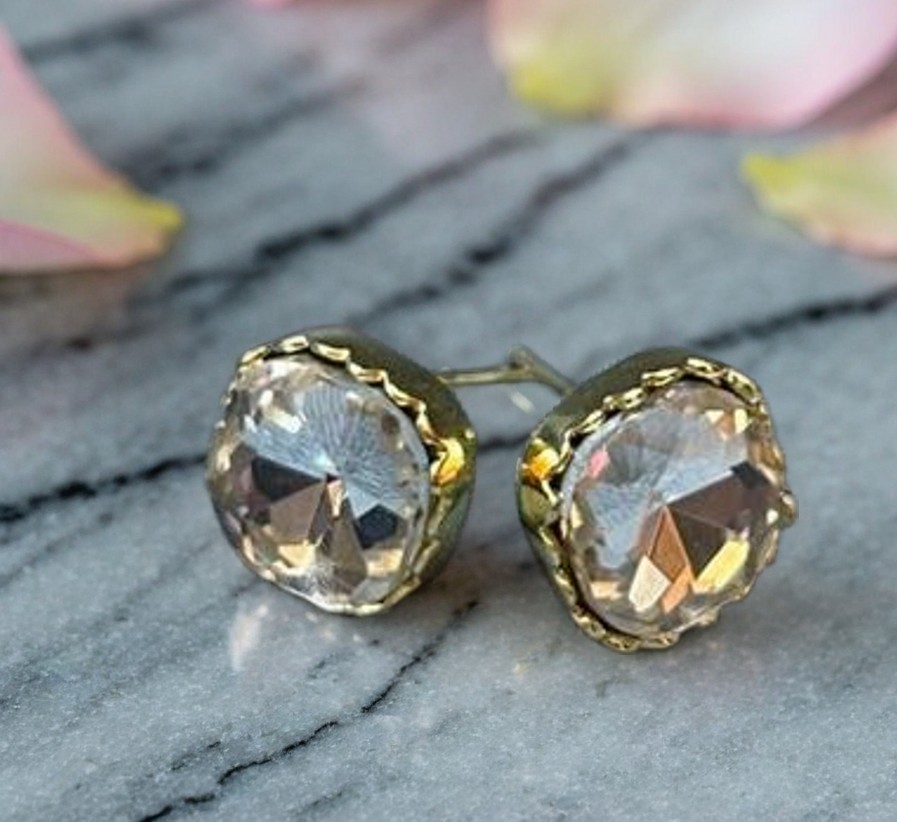 Gold Stud Earrings ER-21
