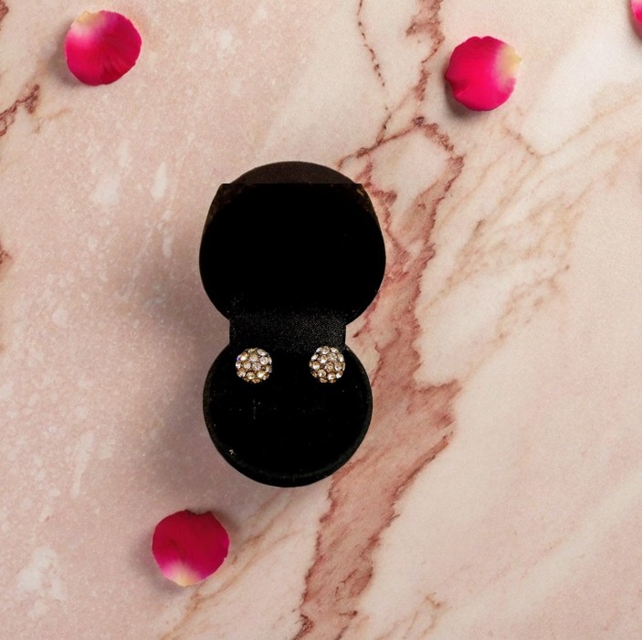 Elegant rhinestone stud earrings ER-16