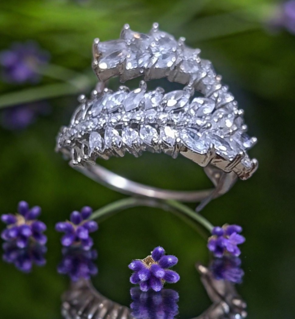 Silver Diamond Ring RNG-3