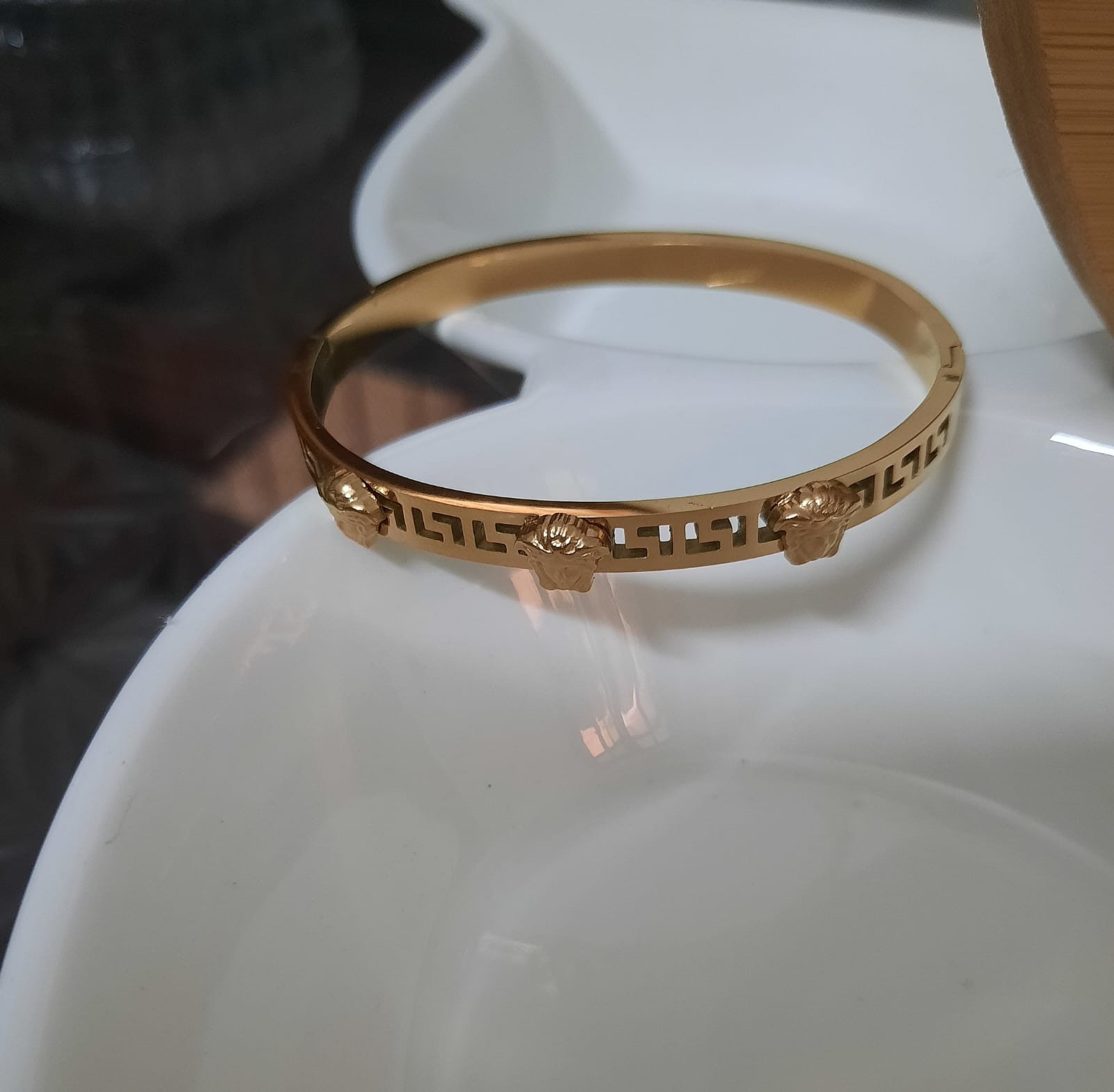 Gold Plated Bangle Bracelet BR-46
