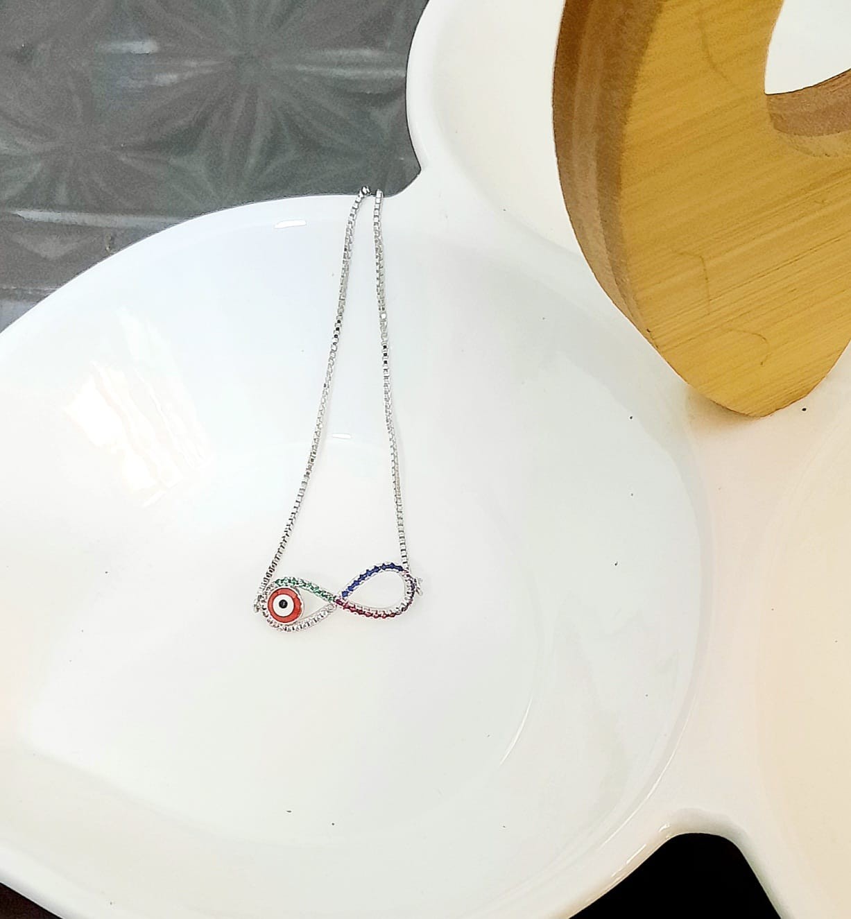 INFINITY Silver adjustable bracelet BR-17