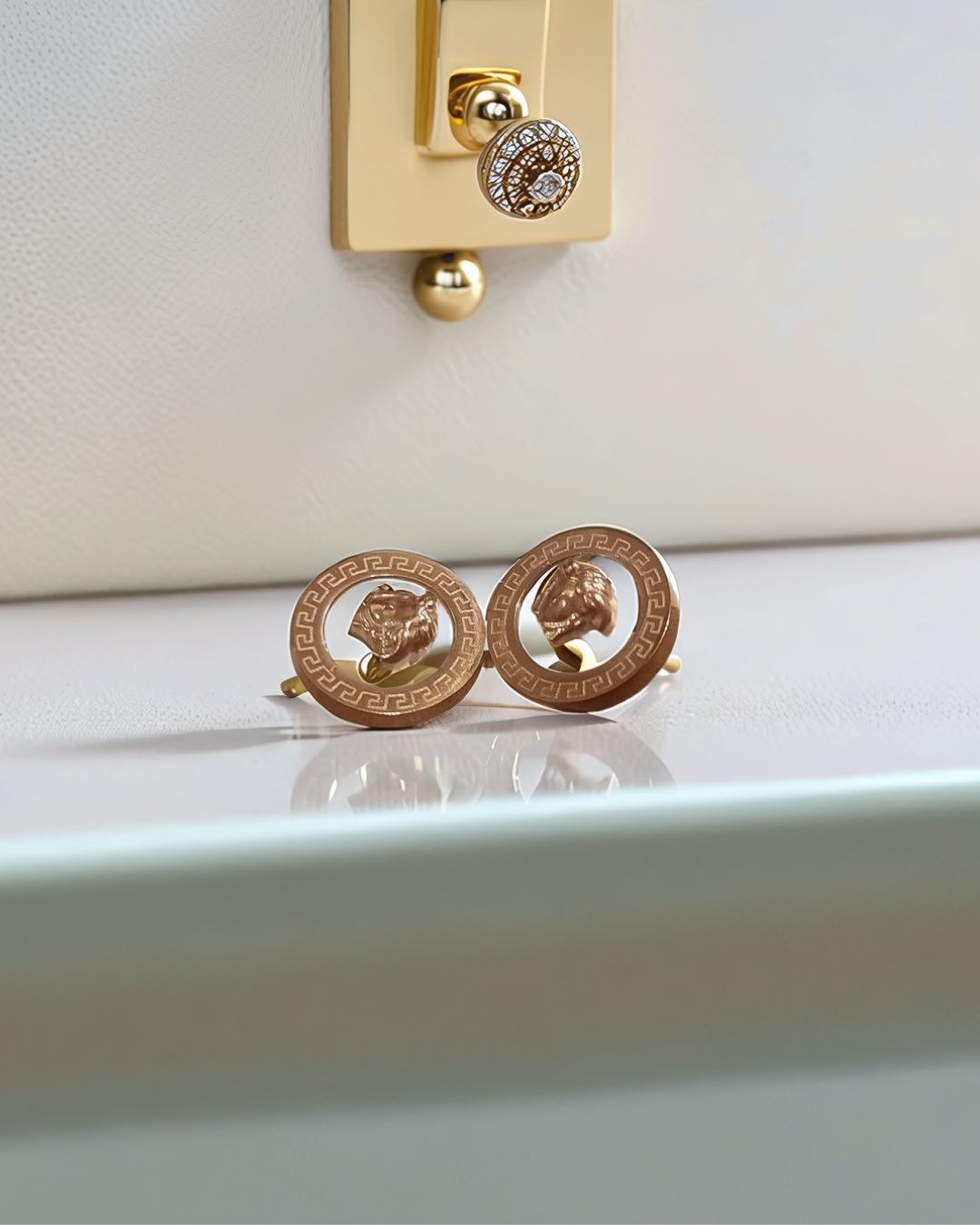 Gold Stud Earrings ER-40
