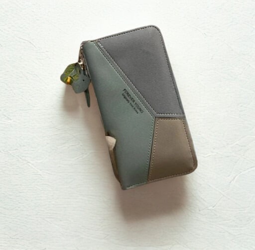 Blue Zipper Wallet AB-9