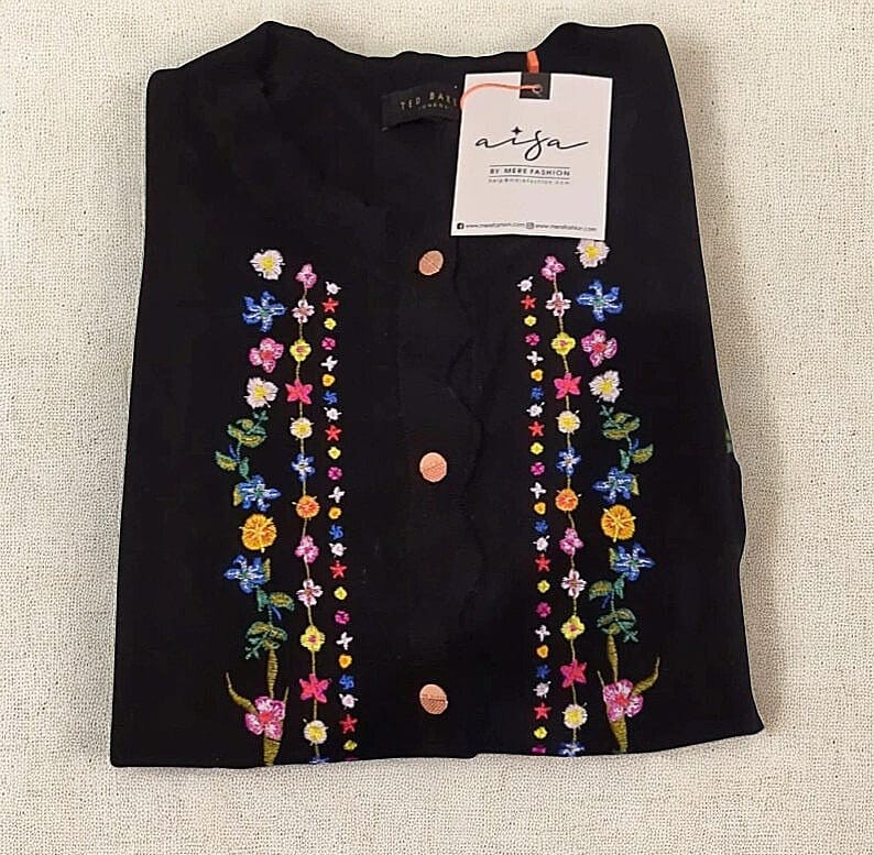 Embroidered Floral Women's Cardigan LS-3